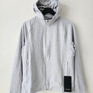 NWT LULULEMON HULS Light Gray Grey City Sweat Full Zip Hoodie Men's Medium